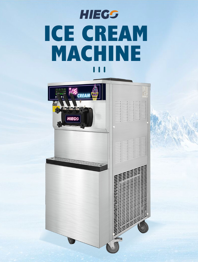 Mobile Gelato Maker Commercial 36l Hotelowa komercyjna maszyna do lodów 0