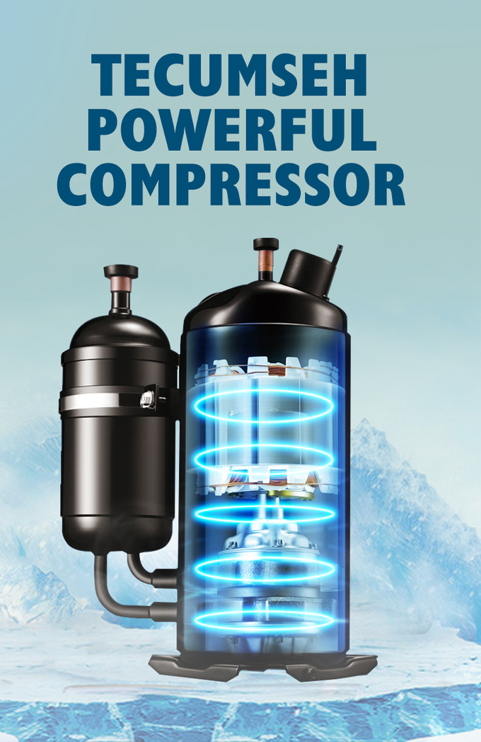 Chłodzenie powietrzem Automatyczna maszyna do lodu 300 kg z importowaną sprężarką 2