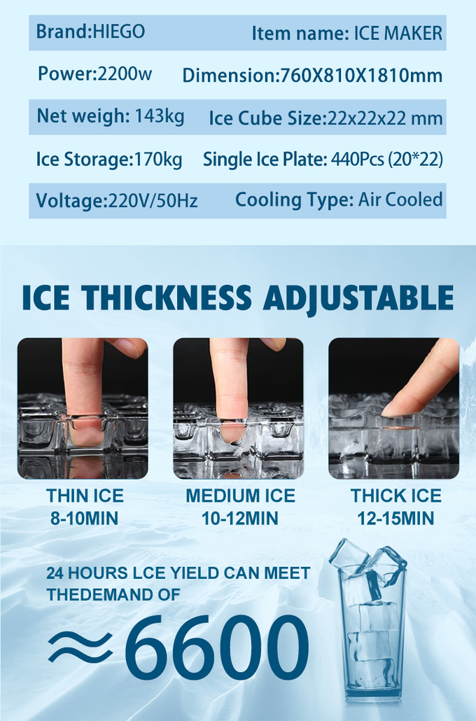 500 kg Maszyna do produkcji lodu Energooszczędna komercyjna maszyna do lodu 8