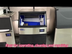 HIEGO Komercyjne maszyny do lodu Chłodzenie powietrzem Kwadratowa maszyna do produkcji lodu z niebieskim światłem NANO