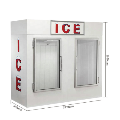 R404a Outdoor Ice Merchandiser Display Chłodzony powietrzem dystrybutor lodów