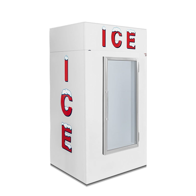 Rozmrażanie Auto Zimna ściana Zewnętrzny sprzedawca lodu Szklana szafka na lody Stal nierdzewna
