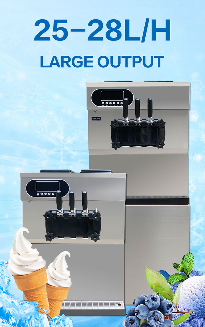 Stołowa komercyjna maszyna do lodów 25-28l 5,8l Soft Serve Maker 1