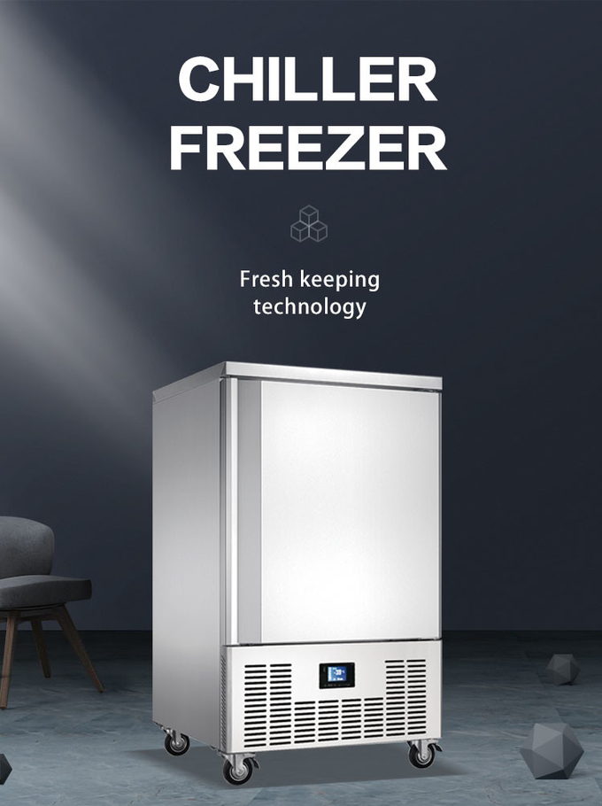 100-200l Blast Freezer Chiller Komercyjny 5 10 15 tac Małe szybkie zamrażanie 0
