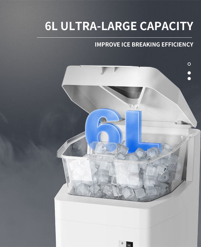 15-litrowa kostkarka do lodu 320 obr./min Elektryczna kruszarka do lodu 6 kg / min 8