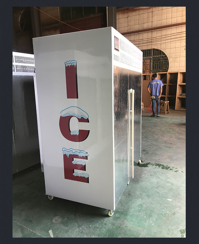 Ice Merchandiser Zamrażarka W pełni automatyczna Witryna do lodów R404a 850l 5